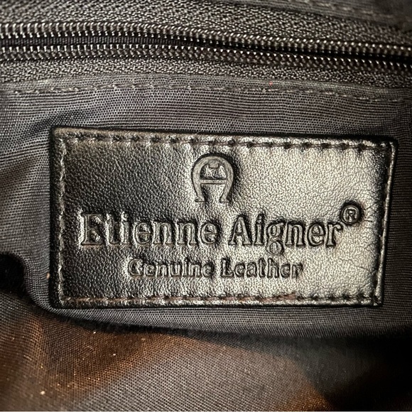 Etienne Aigner Black Leather Shoulder Bag - Picture 10 of 10